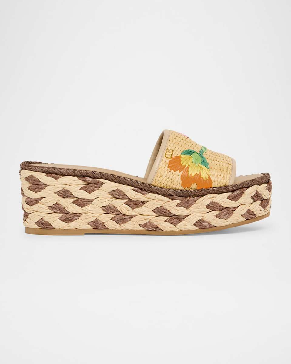 Bribri Floral Flatform Espadrille Sandals
